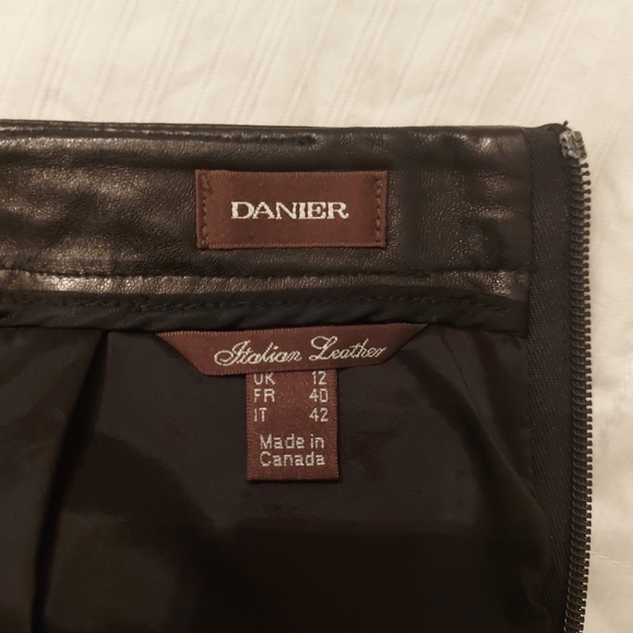 DANIER Leather Skirt - Picture 4 of 4